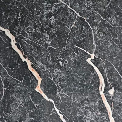 חיפוי קיר PVC דמוי שיש שחור עם גידים לבנים MA05